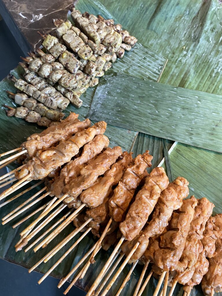 Gegrilde kip spiesjes